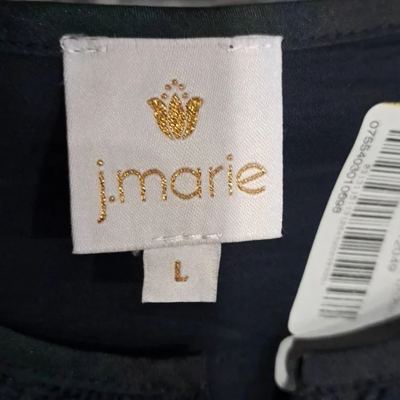 J Marie Katrina Midi Dress Size Dark Plaid Puff Sleeve Modest Xmas Christmas - Picture 10 of 10